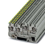 Phoenix Contact 5/3-PE/B/L, STIO 2 Series Grey Terminal Block, 2.5mm², 4-Level, Spring Termination