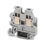 Phoenix Contact Grey Feed Through Terminal Block, 2-Level, Screw Termination