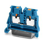 Phoenix Contact 5-NS 35, MPT 2 Series Blue Feed Through Terminal Block, 2.5mm², 1-Level, Push In Termination