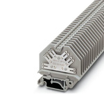 Phoenix Contact UHK 4-FS/FS(12-2.8-0.8) Series Grey Feed Through Terminal Block, 0.5mm², 1-Level, Spade Termination