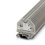 Phoenix Contact UHK 4-FS(8-2.8-0.8) Series Grey Feed Through Terminal Block, 4mm², 1-Level, Screw Termination
