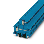 Phoenix Contact UKK 3-MSTB-5.08 BU Series Blue Double Level Terminal Block, 0.2mm², Double-Level, Plug In, Screw