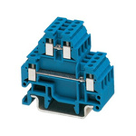 Phoenix Contact MTTB 1.5 BU Series Blue Terminal Block, 1.5mm², 2-Level, Screw Termination