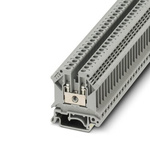 Phoenix Contact UK 3 Series Grey Feed Through Terminal Block, 4mm², 1-Level, Screw Termination