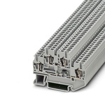 Phoenix Contact STTB 2.5-DIO/UL-UR Series Grey Component Terminal Block, 2.5mm², 2-Level, Spring Cage Termination