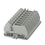 Phoenix Contact RBO 5-T-F-B Series Grey Test Disconnect Terminal Block, 10mm², 1-Level, Bolt Termination