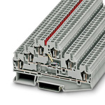 Phoenix Contact ST 2.5-3L-LA 24RD/O-M Series Grey Multi Level Terminal Block, 2.5mm², 3-Level, Spring Cage Termination