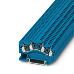 Phoenix Contact STS 4-QUATTRO BU Series Blue Feed Through Terminal Block, 4mm², 1-Level, Spring Cage Termination