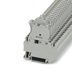 Phoenix Contact ST 4-HESI (5X20)GY/GY Series Grey Modular Terminal Block, 4mm², 1-Level, Screw Termination