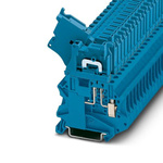 Phoenix Contact UT 4-HEDI BU Series Blue Terminal Block, 2.5mm², Single-Level, Screw Termination