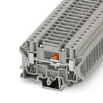 Phoenix Contact USST 6-T/SB-P Series Grey Test Disconnect Terminal Block, 6mm², 1-Level, Screw Termination