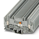 Phoenix Contact USST 6-T/SP Series Grey Disconnect Terminal Block, 6mm², 1-Level, Screw Termination