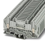Phoenix Contact USSTD 6/SP Series Grey Feed Through Terminal Block, 6mm², 1-Level, Screw Termination