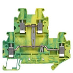 Siemens 8WH Series Green, Yellow Din Rail Terminal, 4mm², 2-Level, Screw Termination, CSA