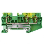 Siemens 8WH Series Green, Yellow Din Rail Terminal, 4mm², 1-Level, Spring Termination, CSA