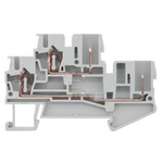 Siemens 8WH Series Grey Din Rail Terminal, 2.5mm², 2-Level, Spring Termination, CSA