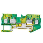 Siemens 8WH Series Green, Yellow Din Rail Terminal, 4mm², 1-Level, Plug-In Termination, CSA
