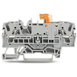 Wago TOPJOB S Series Grey DIN Rail Terminal Block, 2.5mm², 1-Level, Push-In Cage Clamp Termination, ATEX, EAC Ex, IECEx