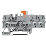 Wago TOPJOB S Series Grey DIN Rail Terminal Block, 2.5mm², 1-Level, Push-In Cage Clamp Termination, ATEX, EAC Ex, IECEx