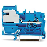 Wago TOPJOB S Series Blue DIN Rail Terminal Block, 2.5mm², 1-Level, Push-In Cage Clamp Termination, ATEX, EAC Ex, IECEx