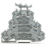 Wago TOPJOB S Series Grey Multi Level Terminal Block, 2.5mm², 3-Level, Push In Termination, ATEX, CSA, IECEx
