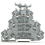 Wago TOPJOB S Series Grey Multi Level Terminal Block, 2.5mm², 3-Level, Push In Termination, ATEX, CSA, IECEx