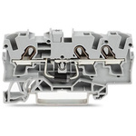 Wago TOPJOB S Series Grey Component Terminal Block, 4mm², 1-Level, Push In Termination