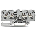 Wago TOPJOB S Series Grey Component Terminal Block, 4mm², 1-Level, Push In Termination