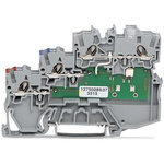 Wago TOPJOB S Series Grey DIN Rail Terminal Block, 1mm², 3-Level, Push-In Cage Clamp Termination