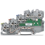 Wago TOPJOB S Series Grey DIN Rail Terminal Block, 1mm², 4-Level, Push-In Cage Clamp Termination