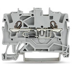 Wago TOPJOB S Series Grey DIN Rail Terminal Block, 1.5mm², 1-Level, Push-In Cage Clamp Termination, ATEX, EAC Ex, IECEx