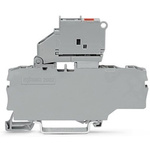 Wago TOPJOB S Series Grey Fuse Terminal Block, 2.5mm², 1-Level, Push In Termination, Fused, ATEX, CSA, IECEx
