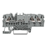 Wago TOPJOB S Series Grey DIN Rail Terminal Block, 2.5mm², 1-Level, Push In Termination, ATEX, CSA, IECEx