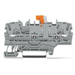 Wago TOPJOB S Series Grey Test Disconnect Terminal Block, 2.5mm², 1-Level, Push In Termination, ATEX, CSA, IECEx