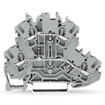 Wago TOPJOB S Series Grey Double Level Terminal Block, 2.5mm², 2-Level, Push In Termination