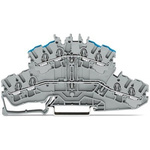 Wago TOPJOB S Series Grey Double Level Terminal Block, 2.5mm², 2-Level, Push In Termination, ATEX, CSA, IECEx
