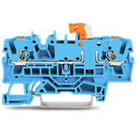Wago TOPJOB S Series Blue Test Disconnect Terminal Block, 2.5mm², 1-Level, Push In Termination, ATEX, CSA, IECEx
