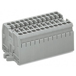 Wago 869 Series Grey Terminal Strip, 2.5mm², 1-Level, Cage Clamp Termination