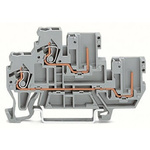 Wago 870 Series Grey Terminal Block, 2.5mm², 2-Level, Cage Clamp Termination