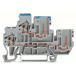 Wago 870 Series Grey Terminal Block, 2.5mm², 2-Level, Cage Clamp Termination