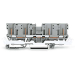 Wago 769 Series Grey Carrier Terminal Block, 1-Level, Wire Termination, CSA
