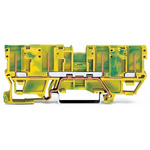 Wago 769 Series Green, Yellow Carrier Terminal Block, 1-Level, Wire Termination, CSA