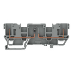 Wago 769 Series Grey Carrier Terminal Block, 4mm², Wire Termination, CSA