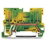 Wago 769 Series Green, Yellow Carrier Terminal Block, 1-Level, Wire Termination, CSA