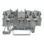 Wago 22 (TOPJOB S) Series Grey Terminal Block, 1.5mm², 1-Level, Push In Spring Termination, ATEX, EAC Ex, Ex, IECEx