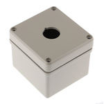 Eaton RAL7032 Aluminium M22 Push Button Enclosure - 1 Hole 22mm Diameter