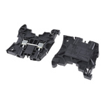 Entrelec ZS4 Series Black Feed Through Terminal Block, 4mm², Double-Level, Screw Termination, ATEX