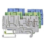 Wieland WKFN Series Blue DIN Rail Terminal Block, Single-Level, Clamp Termination