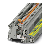 Phoenix Contact UT 4-PE/MT P/P Series Grey Feed Through Terminal Block, Single-Level, Screw Termination