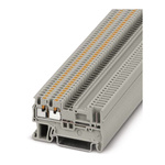 Phoenix Contact PT 1.5/S-TWIN/1P RD Series Red Feed Through Terminal Block, 0.14 → 1.5mm², Single-Level, Plug In